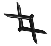 Universal TV Leg Stand Replacement, Single Hole TV Stand Base | Plastic Black Pedestal Feet, Anti Slip Pads, 32 to 40 Inch Televisions, Quick Install for Tables