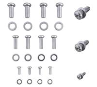 Universal TV & Monitor Mounting Hardware Kit - 24pcs M4, M6, M8 Screws with Washers & Spacers | Stainless Steel Fixing Bolts for Wall Mount Brackets