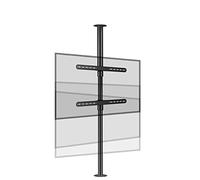 Universal TV Mount, Adjustable Ceiling Support for LCD TV, 360-Degree Rotating Stand, Floor Mount, Partition Furniture, Rotating TV Base, Space-Saving Design