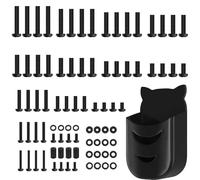 Universal TV Mounting Hardware Kit - M4, M5, M6, M8 Screws, Washers, Spacers for Most Wall Brackets, Mounts and Stands - Includes Remote Control Holder