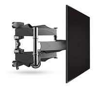Universal TV Stand and Wall Mount - Articulated Rotating Arm for LED LCD Plasma Screens, Space-Saving Retractable Bracket