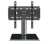 Universal TV Stand Base for 32-43" LCD TVs - Height Adjustable Table Top Mount with Tempered Glass Base Sturdy TV Bracket for Maximum Stability and Style