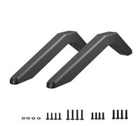 Universal TV Stand Base Replacement, TV Stand Legs, Small Black TV Riser, Portable TV Stand Mount for Bedroom Living Room Corner, Compatible with Samsung Vizio LG Sony, Holes Distance 1.18 inch