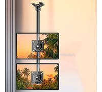 Universal TV Stand Ceiling TV Mount, Adjustable Height/Angle Dual Sided Ceiling TV Bracket Fits 12-27 Inch Display, Metal Expansion Screw Fixing (Size : 1m) (1.5m)