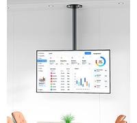 Universal TV Stand Ceiling TV Mount Bracket, 45° Swivel TV Bracket Fits 24-43 Inch TVs, Mount On Ceilings/Floor, Holds Up to 30kg/66 Lbs