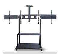 Universal TV Stand for 32-70 Inch TVs Adjustable Stainless Steel Floor Mount Tilt TV Bracket Durable TV Accessories & Parts Black TV Floor Stand