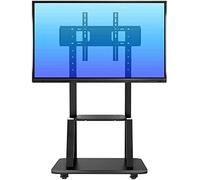 Universal TV Stand & le TV Cart for 55 75" TVs Adjustable Table Top Mount with 2 Layer Tray 185cm Height Perfect for Home & Office Use