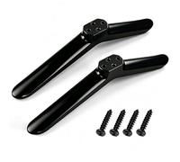 Universal TV Stand Legs, Replacement Base Feet for TV with Mounting Screws - Black Non-Slip Table Desk TV Stand
