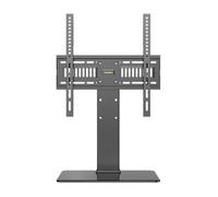 Universal TV Stand Mount, Adjustable Height Bracket with Tempered Glass Base, Supports Up to 88 lbs, Fits 26-55 Inch TVs - Perfect for Living Room & Bedroom