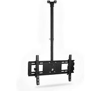 Universal TV Stand Multifunction Ceiling TV Mount, 360° Swivel and Tilt Ceiling TV Bracket, for 37-75 Inch Flat and Curved TVs Up to 100kg/220lbs TV Mount TV Stand