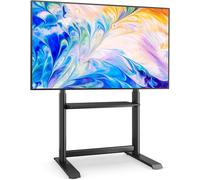 Universal TV Stand TV Floor Stand with Shelf for 60-86 Inch LED LCD TVs,Height Adjustable Tall TV Mount Stand Portable TV Stand with Bracket Max.VESA 800x600 mm,up to 86 kg，Black