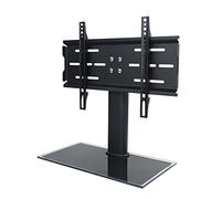 Universal TV Stand & Wall Mount Multi-Protection Tabletop Base for 32-55 Inch TVs Supports 77 lbs VESA 600x400mm Adjustable Height Sturdy Design.