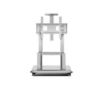 Universal TV Stand with Storage Compartment, Rolling TV Cart for 32-65 Inch TVs, Adjustable Height, 360° Wheels, Heavy-Duty Floor Stand for Office, Home & Conference Room