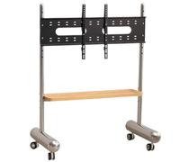 Universal TV Stand with Wheels and Shelf Height Adjustable Rolling TV Cart for Television Swivel TV Stand Floor Trolley with Mount Bracket,A-5075inch