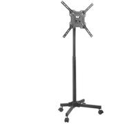 Universal TV Stand with Wheels for 17-50 Inch Monitors, Height Adjustable Floor TV Mount, Rolling TV Stand for Easy Mobility and Optimal Viewing Angle