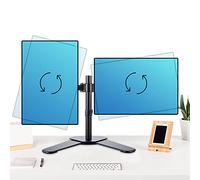 Universal tv Wall Mount Dual Screen Mount, Table Top with Far and Near Stretch Adjustment, Tabletop TV Base with Harness Management, Fits 10-27 Inch TVs