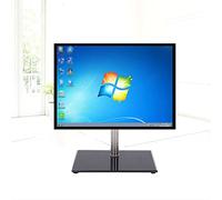 Universal TV Wall Mount Stand Tabletop Base with Anti-Slip Rubber Pads Tempered Glass Fits 14-26 Inch Low Profile TVs Adjustable Height Sturdy Design for Home Entertainment