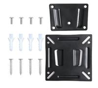 Universal TV Wall Mount, Ultra Slim Replacement Stand Mount with a Max Load Bearing of 35lbs, Fixed Monitor Wall Bracket with Max VESA 100x100mm for 15.7-35.4 Inches LED/LCD/OLED/Plasma TV (Black)