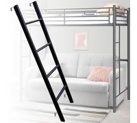 Universal Twin Over Full Bunk Bed Ladders Metal Bed Replacement Ladder, 4/5 Step RV Bunk Ladder Multi-function Hook-on Bed Ladder for Dorm Camper Loft