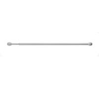UNIVERSAL Twist and Fit Net curtain Tension Rod, Spring loaded, White, (122-183cm)