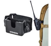 Universal Two-Way Radio Mount for Backpacks & Shoulder Straps - Heavy-Duty Hook and Loop Design for Baofeng Kenwood Motorola Midland Yaesu Walkie-Talkies with Belt Clips (Aluminium Alloy)