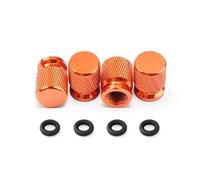 universal tyre valve caps For MK3 MK4 MK5 Car Wheel Tire Valve Caps Tyre Stem Covers(Orange)