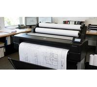 Universal Uncoated Inkjet Bright White Bond Paper Roll 90gsm 841mm x 45m 4 Rolls for CAD Plotter Printers, Wide Format Paper for Architectural Drawings, Engineering Plans & Posters