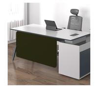Universal Under Desk Privacy Panel - Acoustic Desk Divider for Sit/Stand Workstations, Fits 80-160 cm Desks, Office Partition, Over/Under Mount (Black, 80x50 cm)