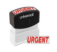 Universal UNV10070 Pre-Inked One-Color URGENT Message Stamp - Red