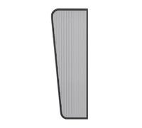 Universal Urinal Partit Extra High 1000 1200mm Sturdy Stainless Steel Toilet Stall Divider Anti Vandal Wall Mounted WC Separator for Night Boxes (Black Set of 4)