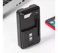 Universal USB-C Battery Charger for Mobile & Camera Batteries - Fast Charging, Side-Connector Support, Compact Travel Design, Smart Charging with LED Indicators