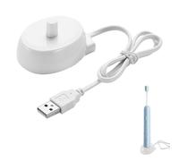 Universal USB Port Electric Toothbrush Charger Compatible with Braun Toothbrush Charger Electric Models, Waterproof Portable Replacement Charger for Inductive Model 3757, Ideal for Travel, IPX7 Rated