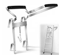 Universal V-Shaped Ladder Stand Off: Multipurpose Ladder Stabilizer Heavy Duty Aluminum Ladders Standoff with Anti-Slip Rubber Bumper for Extension Ladders Safety Accessory for Roof & Exterior Work