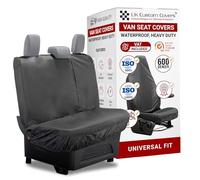 Universal Van Seat Covers - Back Seat Cover Set | Heavy Duty Waterproof Seat Covers/Dog Seat Cover Protection with Universal Fit for Back Seat Cover Set (Bench, Large)