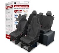 Universal Van Seat Covers - Front & Bench, Medium | Heavy Duty Waterproof Seat Covers/Dog Seat Cover Protection with Universal Fit for Front and Rear (Single Single) & Bench