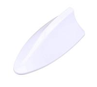 Universal Vehicles FM Signal Fin Aerials Cover Car Top Roof Radio Shark Fin Antenna Cover (White)