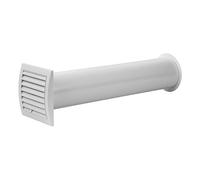 Universal Vent Kit 125mm / 5" Wall Fixing Ventilation Duct Kit with Shutter, White Color