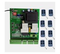 Universal Version AC Circuit Board Control Card Mother Board Plate for Sliding Gate Opener Motor Replacement PCB Circuit Control Board for Swing Gate，Sliding Door(1 Board with 8 Key)