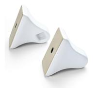 Universal Vintage White Ceramic Towel Bar Holder, Towel Rod Bracket can be Mounted Directly on The Wall Surface or Install Tile-Style,Replace Broken Towel Rack Holder 1set (Towel bar not Included)