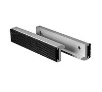 Universal Vise Jaw, 1Pair 3-6Inch Aluminum Alloy Rubber Soft Vice Jaws with 4 Drawer Type Strong Magnet Blocks,Non-Slip, for Any Metal Vice