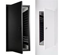 Universal Wall Access Panel, Access Panel For Drywall, 18mm Thick Honeycomb Panel, Soundproof & Waterproof Wall Access Panel For Hvac, Plumbing, Mechanical, Outdoor Use Black 12x20in(30x51cm)