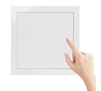 Universal Wall Access Panels, Lightly Press Inspection Hatch Panel for Plumbing & Electrical Cables & Wiring, Flush Mount Hole Cover Plate, White(6x6in/15x15cm)