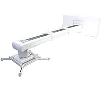 Universal Wall Projector Mount with Universal LCD/DLP mounting ,Telescopic Bracket Hanger,33lbs Load Capacity,High-Precision Adjustable:19.49"-49.21" (19.49"-49.21")