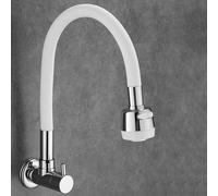 Universal WallMounted Kitchen Faucet 2Function Brass Tap Stylish White Design Durable & Easy to Install Perfect for Modern Kitchens