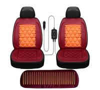 Universal warmth Car Seat Mat Winter Seat Covers Car Comes with snow shovel The best gift for driver friends in winter,red-threepiece