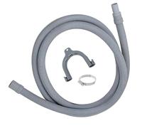 Universal Washing Machine Drain Hose Extension - 2.5m Flexible Replacement Washing Machine Hose Extension with Right-Angle End (19mm / 21mm) for Efficient Water Flow