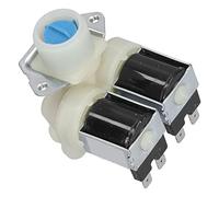 Universal Washing Machine Water Inlet Valve Durable Solenoid Double Head Valve Washer Replacement Parts for Fully Automatic Washing Machines AC220V-240V for Home Appliances