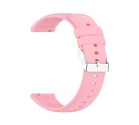 Universal Watch Straps 20mm 22mm Quick Release Silicone Band Soft Rubber Wristband Waterproof(Pink,16mm)