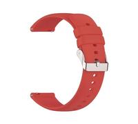 Universal Watch Straps 20mm 22mm Quick Release Silicone Band Soft Rubber Wristband Waterproof(Red,24mm)