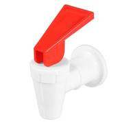 Universal Water Dispenser Tap Spigot Cooler Bottle Lever Faucet Spout (Red / Hot, 15mm Internal Thread)